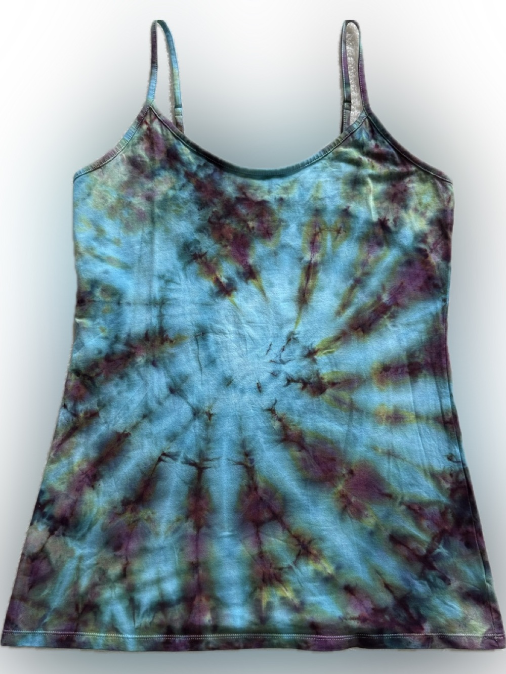 One of a kind Ice Dye Tie-Dye Cami. Large